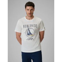 Men's regular printed T-shirt 4F 4FRSS26TTSHM3993-11S