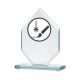 3. Engraved glass trophy + paint filling