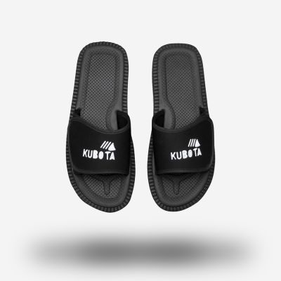 5. Kubota men's beach flip-flops with Velcro for swimming pools, black