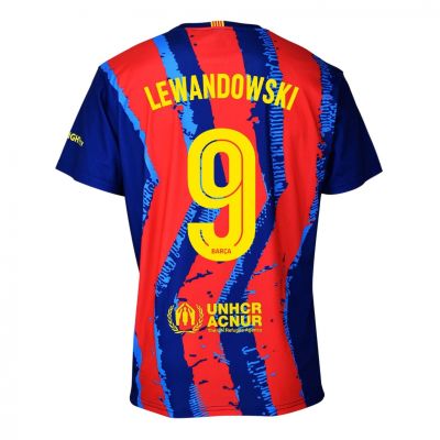 3. FC Barcelona Robert Lewandowski set shirt shorts junior box 2025/26 BC59EL