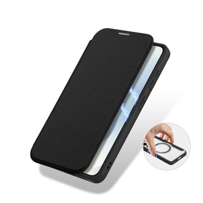 6. Dux Ducis Skin X Pro MagSafe Compatible Wallet Case for Samsung Galaxy S26+ - Black