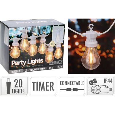9. GARDEN GARLAND PARTY LIGHT 20LED A60 WHITE CABLE