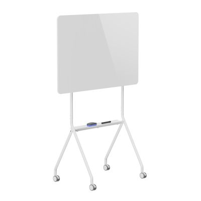 11. Ergo Office mobile dry-erase board, landscape orientation, white, single-sided, with shelf, board dimensions 1190x790mm, ER-306