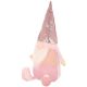 12. DECORATIVE gnome with sequins 50cm pink