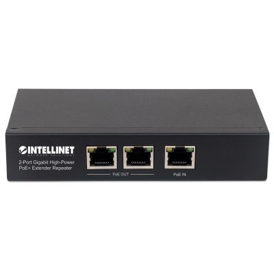 3. Intellinet 561266 Network Links Unmanaged Gigabit Ethernet (10/100/1000) PoE Support Black