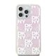 3. DKNY Liquid Glitter Multilogo Case for iPhone 15 Pro Max - Pink