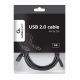 3. GEMBIRD CCP-USB2-AMCM-6 cable (USB 2.0 M - USB type CM; 1.8m; black)