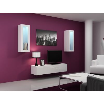 5. TV cabinet VIGO '140' 30/140/40 white/white gloss