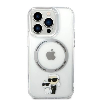 3. Karl Lagerfeld Iconic Karl&Choupette MagSafe case for iPhone 14 Pro - transparent