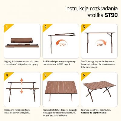 9. PROMIS TOURIST TABLE, FOLDABLE, ROLLABLE ST90