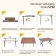 9. PROMIS TOURIST TABLE, FOLDABLE, ROLLABLE ST90