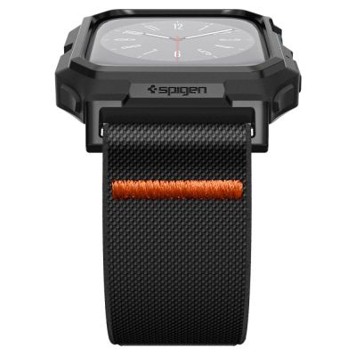 2. Spigen Lite Fit Pro Case with Strap for Apple Watch 4 / 5 / 6 / 7 / 8 / 9 / SE (44 / 45 mm) - Matte Black