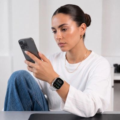 4. Tech-Protect Silicone Line Strap for Apple Watch 44 / 45 / 46 / 49 mm - Gray