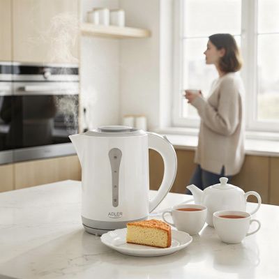 8. Adler AD 1244 electric kettle (2200W 2.5l; blue)