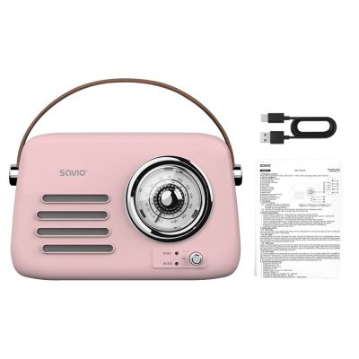 3. SAVIO PORTABLE RADIO PINK RS-03