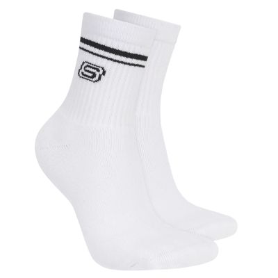 3. Skechers 3pk Wpk Wmn Ls Low Crew S601827-WHT White 39-42