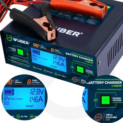 12. Microprocessor-Controlled Battery Charger 6/8/12/14/16/24 V 6–24 10 A W14019 WUBER