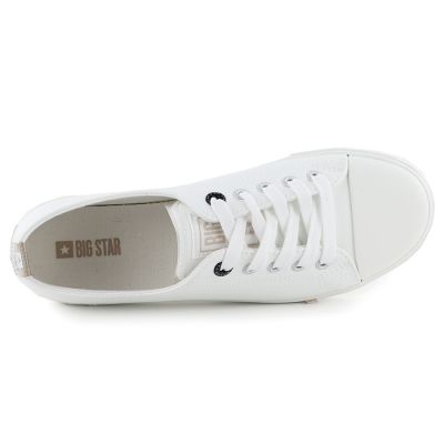 4. Women's low-top sneakers, eco-leather, white, Big Star TT274023