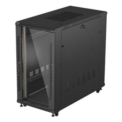 2. Lanberg FF01-6222-12B 22U Rack Freestanding Rack Black