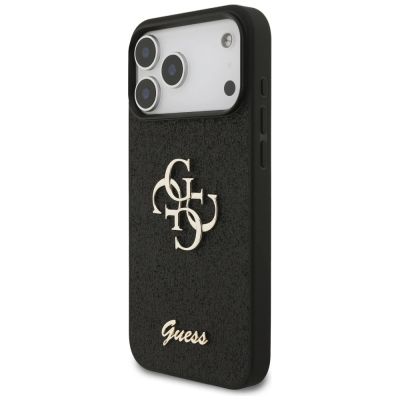 2. Guess Fixed Glitter Big 4G Case for iPhone 17 Pro Max / 18 Pro Max - Black