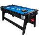 3. 4-IN-1 MULTIGAMING TABLE BILLIARDS TABLE TENNIS HOOK-UP DINING TABLE 189x94.1x81.3CM ENERO