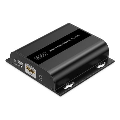 Additional receiver for DS-55353, extender via twisted pair cat.6 HDMI 4K/60Hz over IP 1G or up to 120m/200m with PoE