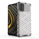 2. Honeycomb Case armor cover with TPU Bumper for Xiaomi Poco M3 transparent