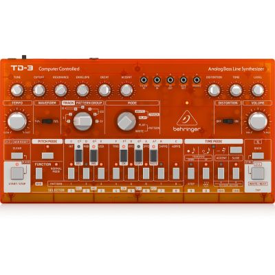 Behringer TD-3-TG Bassline Synthesizer Orange Transparent