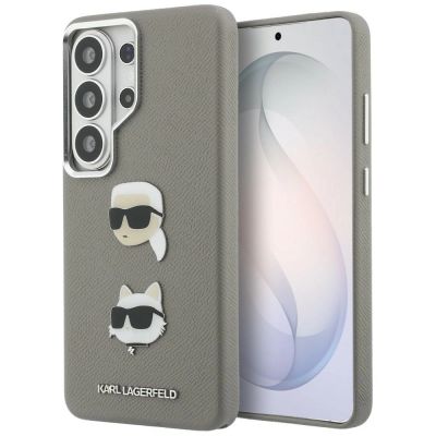 Karl Lagerfeld Saffiano Double Heads Metal case for Samsung Galaxy S26 Ultra - silver