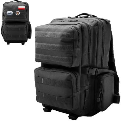 Large Black Military Backpack + SEMI LINE Set