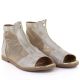 3. Women's summer ankle boots, openwork gold, Jezzi RMR24148-5