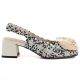 2. Women's textile heeled sandals Artiker 58C0372