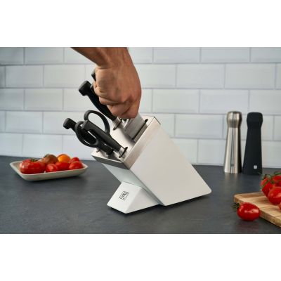 7. ZWILLING Four Star 35148-207-0 Self-Sharpening Knife Set, 7 Pieces, White