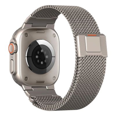 2. Tech-Protect Milano Vanguard Bracelet for Apple Watch (44 / 45 / 46 / 49 mm) - Titanium