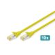 Digitus CAT 6A S/FTP Patch Cable, 10 Pack