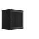 15. WALL-HUNG RACK CABINET 19" 12U 600X450 BLACK PERFORATED DOOR LANBERG (FLAT PACK)