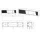 4. TV cabinet ABI 4D 200x38x62 white matt