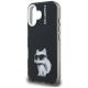 6. Karl Lagerfeld IML Aquarelle Choupette & Logo iPhone 16 Case - Black