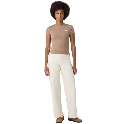 15. Fila Trivero women's T-shirt beige FAW1205 70008