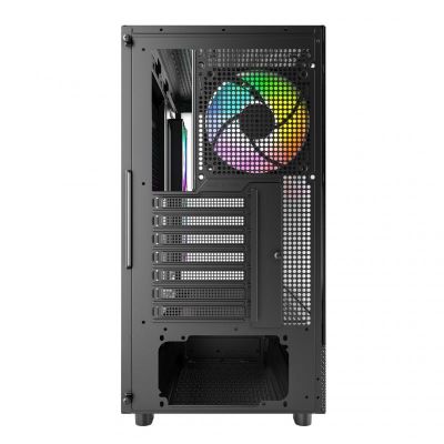 7. Montech XR Midi-Tower, Tempered Glass - Black
