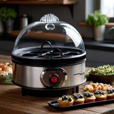 8. GREENBLUE AUTOMATIC EGG COOKER, 400W, UP TO 7 EGGS, MEASURING CUP, 220-240V~, 50 HZ GB572
