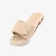 2. Kubota flip-flops with velcro and beige fur K24AW-100-001-03-1