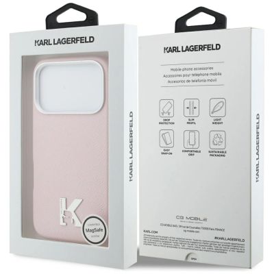 8. Karl Lagerfeld Karl Head Logo MagSafe Case for iPhone 17 Pro Max - Pink
