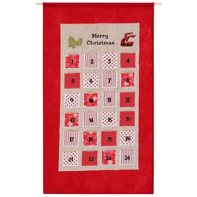 12. ADVENT CALENDAR 56x87CM RED