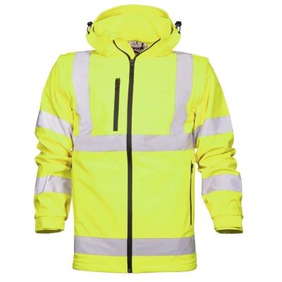 SOFTSHELL JACKE REF501 HI-VIZ YELLOW 2XL