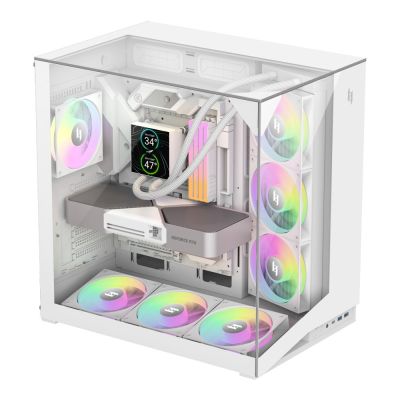 4. GameMax NEX C56 VC WH Midi Tower Computer Security & Mounts White