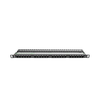 Patch panel Lanberg PPU5-0024-B (0.5U; 19"; cat. 5e; UTP; 24xRJ-45)