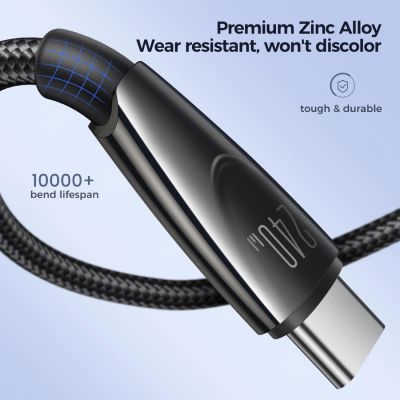 2. Joyroom Pioneer Series SA31-CC5 USB-C / USB-C 240W Cable 1.2m - Black