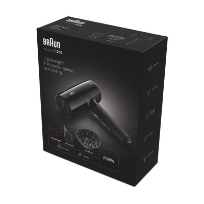 2. Braun Haircare Hairdryer HD2 15 Braun Haircare15 Braun Haircare 15 black Schwarz (BRHD215E)