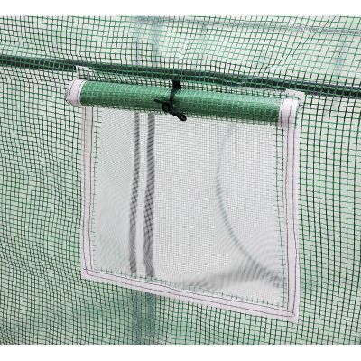 25. GREENHOUSE GARDEN TUNNEL TWO ENTRANCES FOR TOMATOES AND CUCUMBERS 200x100x180CM GREEN